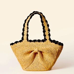 Kate Spade x Target Raffia Bow Tote Bag NWT